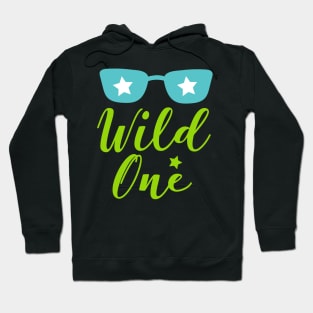 Wild One, Wild Child, Sunglasses, Stars Hoodie